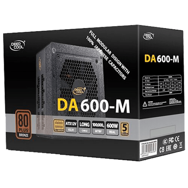 Блок питания ATX 12V 2.3 Deepcool DA600-M 600 Вт Черный  photo 5