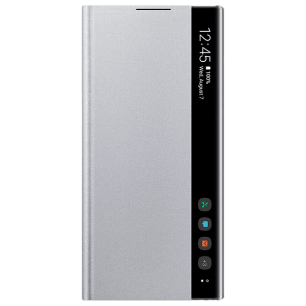 Husă pentru smartphone Samsung Galaxy Note 10 (EF-ZN970) Silver Samsung, PU, Flip Cover View photo 1