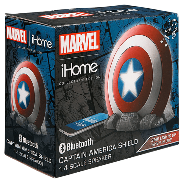Boxă portabilă eKids/ iHome Marvel Captain America Shield Red  photo 6