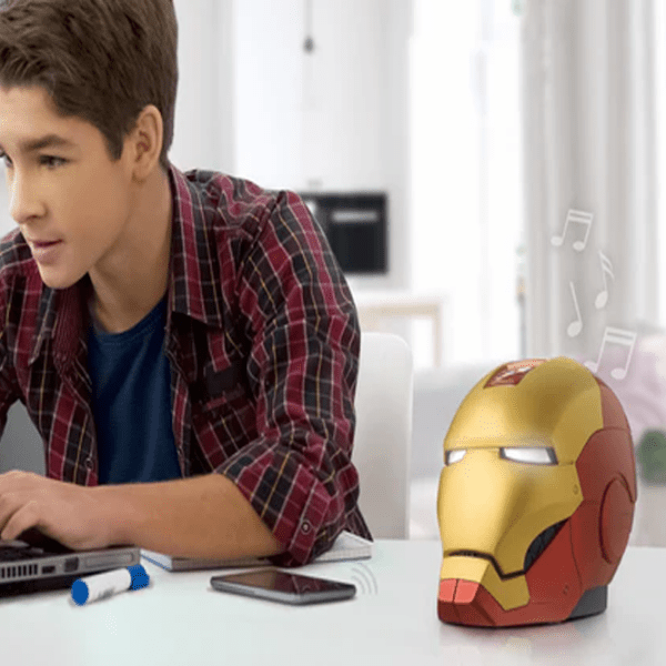 Boxă portabilă eKids/ iHome Iron Man Helmet Red  photo 6