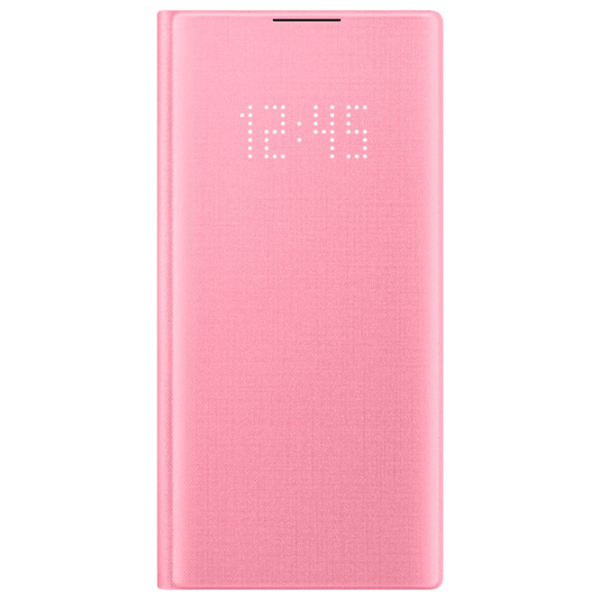 Husă pentru smartphone Samsung Galaxy Note 10 (EF-NN970) Pink Samsung, PU, LED View Cover photo 1