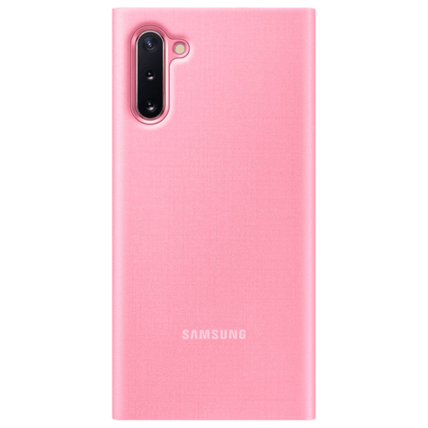 Husă pentru smartphone Samsung Galaxy Note 10 (EF-NN970) Pink Samsung, PU, LED View Cover photo 2