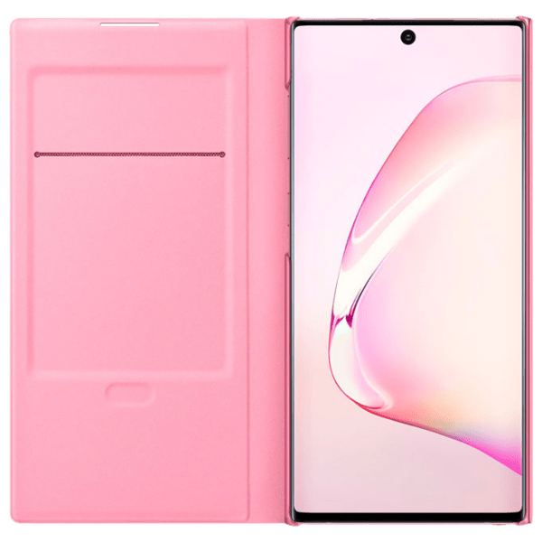 Husă pentru smartphone Samsung Galaxy Note 10 (EF-NN970) Pink Samsung, PU, LED View Cover photo 3