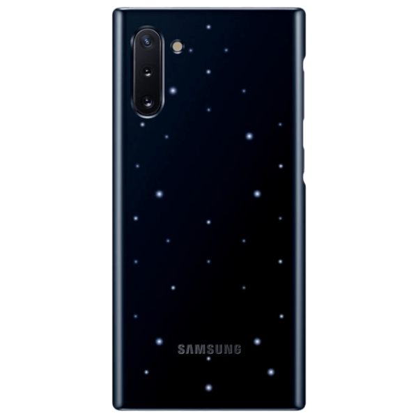 Husă pentru smartphone Samsung Galaxy Note 10 (EF-KN970) Black Samsung, PU, Led Cover photo 2