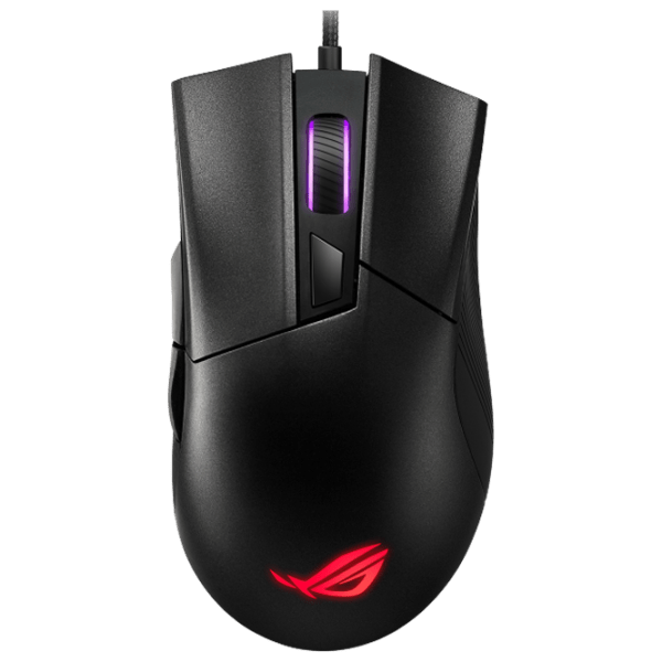 Mouse Asus ROG Gladius II Core Black Cu fir / 6200 dpi photo 1