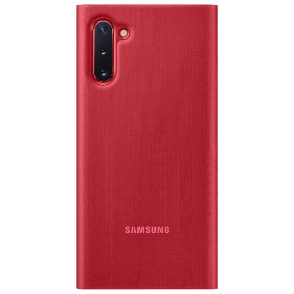 Husă pentru smartphone Samsung Galaxy Note 10 (EF-NN970) Red Samsung, PU, LED View Cover photo 2
