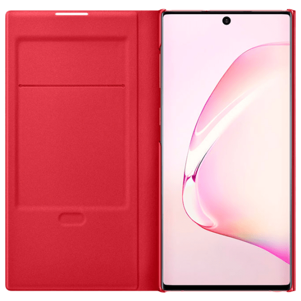 Husă pentru smartphone Samsung Galaxy Note 10 (EF-NN970) Red Samsung, PU, LED View Cover photo 3