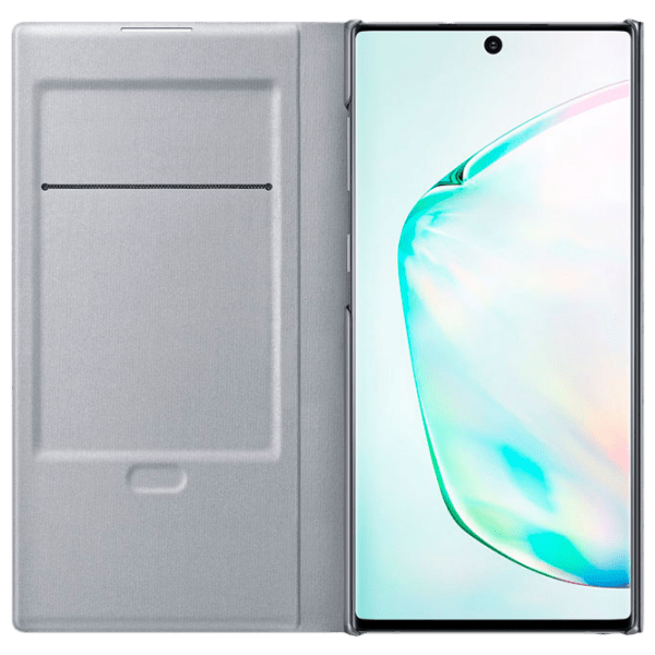 Husă pentru smartphone Samsung Galaxy Note 10 (EF-NN970) Silver Samsung, PU, LED View Cover photo 3