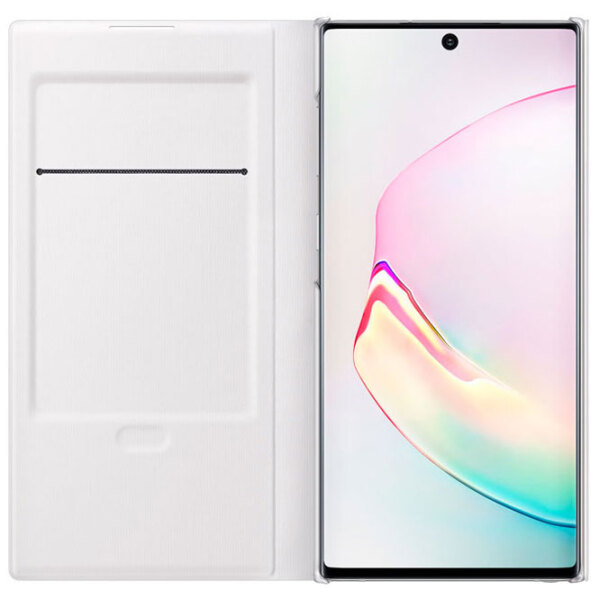 Husă pentru smartphone Samsung Galaxy Note 10 (EF-NN970) White Samsung, PU, LED View Cover photo 3
