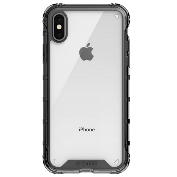 Чехол для смартфона Apple iPhone XS Max (Duple) Прозрачный Черный Araree, TPU, Back photo 1
