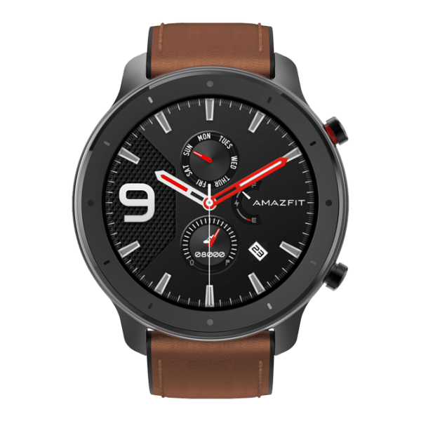 Ceas inteligent Amazfit GTR Black 1.39" | 47 mm | Oțel inoxidabil/ Piele
| photo 2