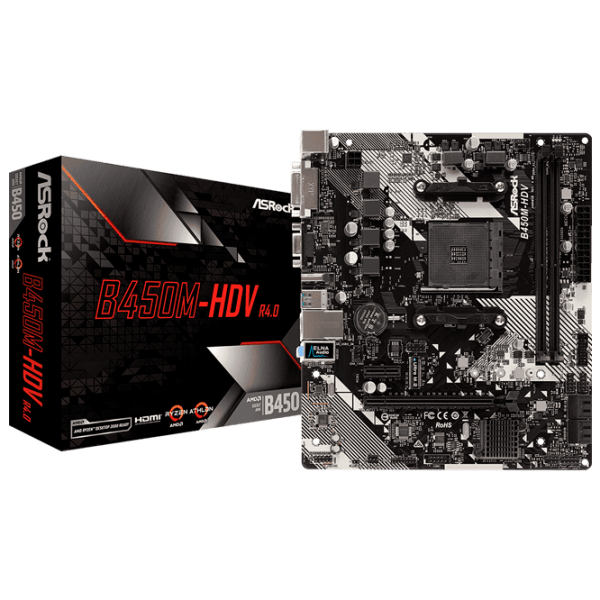 Материнская плата ASRock B450M-HDV R4.0 mATX  photo 5