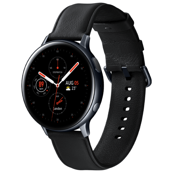 Ceas inteligent Samsung Galaxy Watch Active 2 Black 1.4" | 44mm | Oțel inoxidabil/ Piele
| R820 photo 1