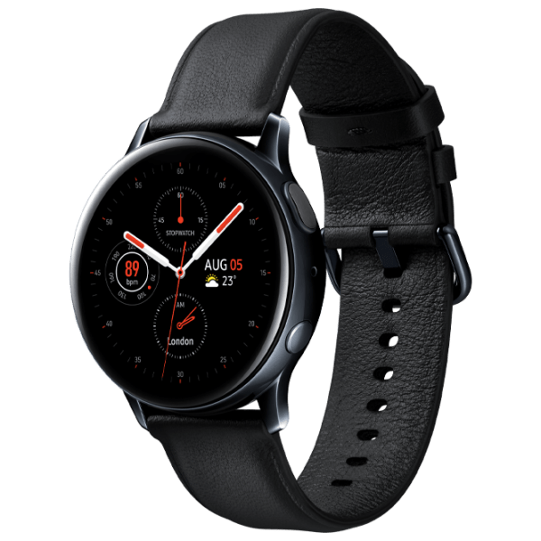 Ceas inteligent Samsung Galaxy Watch Active 2 Black 1.2" | 40mm | Oțel inoxidabil/ Piele
| R830 photo 1