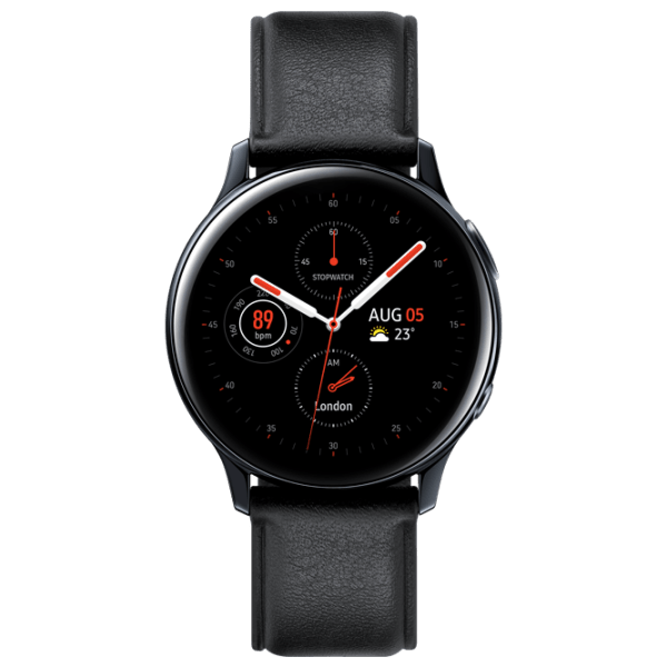 Ceas inteligent Samsung Galaxy Watch Active 2 Black 1.2" | 40mm | Oțel inoxidabil/ Piele
| R830 photo 2