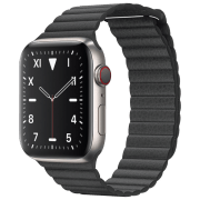 Ceas inteligent Apple Watch Series 5 Black 1.78" | 44mm | Titanium Alloy/ Piele
| MWVE2