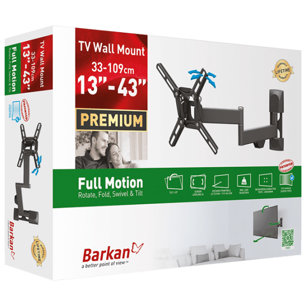 Suport TV Barkan 2400 B Black VESA 200 x 200 mm photo 3