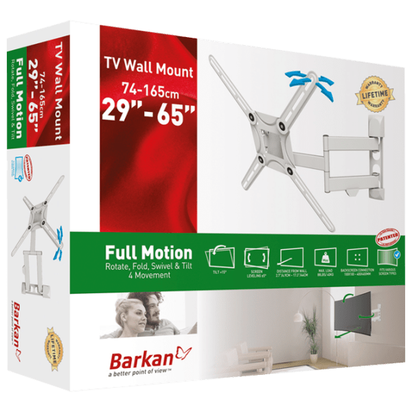 Suport TV Barkan 3400 W White VESA 400 x 400 mm photo 3