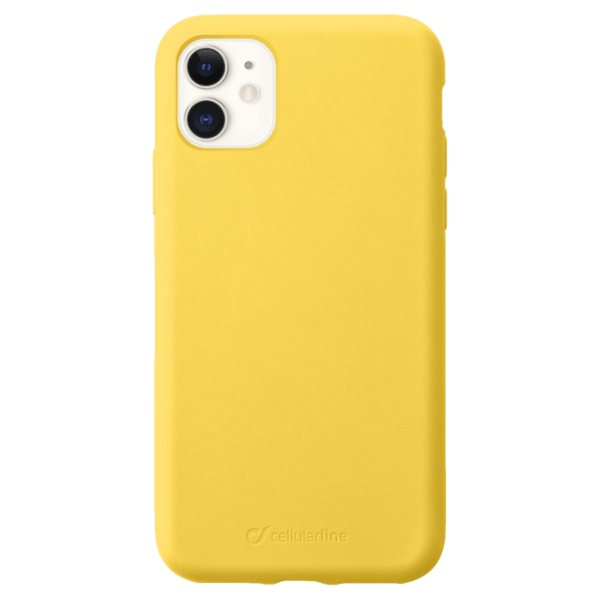 Husă pentru smartphone Apple iPhone 11 (Sensation) Yellow Cellularline, TPU, Back photo 1
