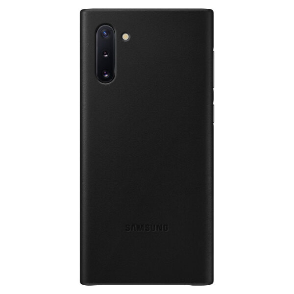 Husă Samsung Galaxy Note 10, Leather EF-VN970, Black  photo 1