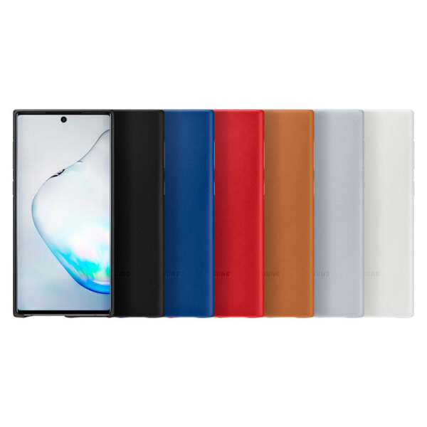 Husă Samsung Galaxy Note 10, Leather EF-VN970, Black  photo 5