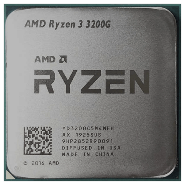 Процессор AMD Ryzen 3 -
3200G
3.60 ГГц - 4.00 ГГц Box Radeon Vega 8 Graphic photo 2