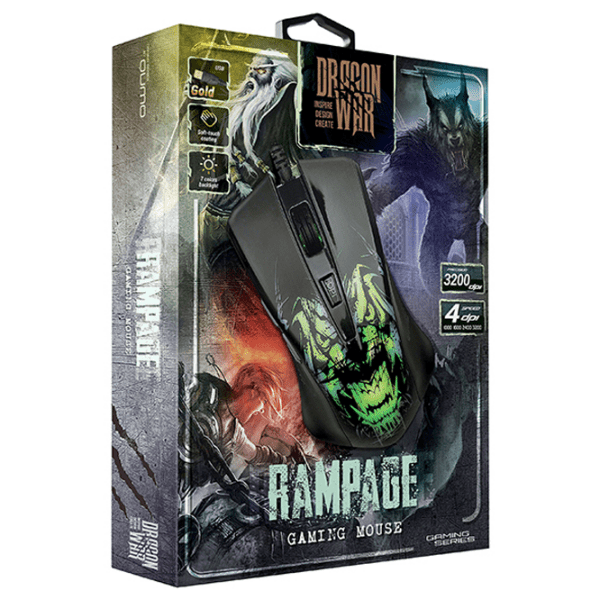 Mouse Qumo Rampage Black Cu fir / 3200 dpi photo 10