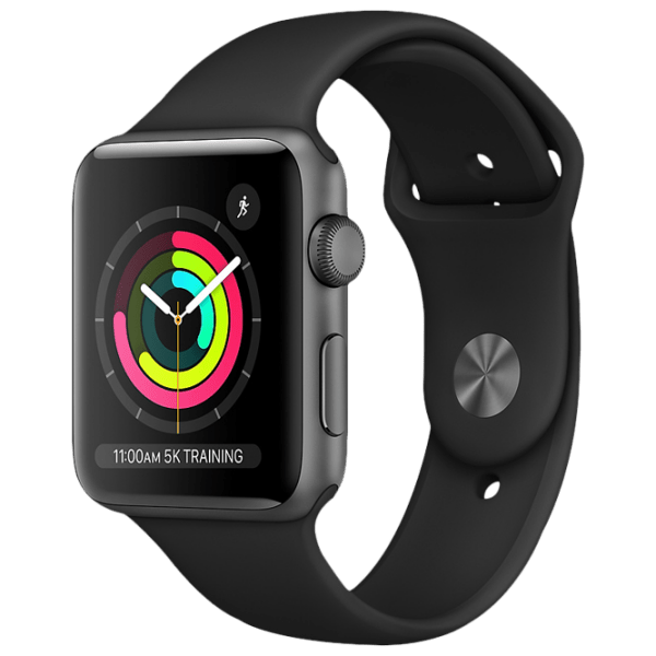 Ceas inteligent Apple Watch Series 3 (MQL12/ MTF32) Black 1.65", Material curea: , 42 mm photo 2