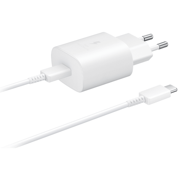 Сетевое зарядное устройство Samsung EP-TA800XBEGRU (25 Вт) Белый  / Белый photo 4