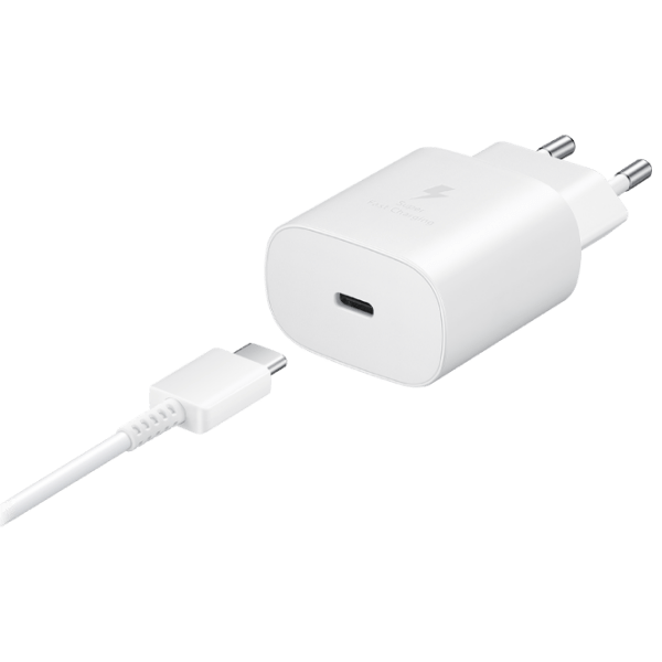 Сетевое зарядное устройство Samsung EP-TA800XBEGRU (25 Вт) Белый  / Белый photo 5