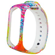 Ремень Xiaomi Mi Band 3 Paint Белый Rose Силикон,