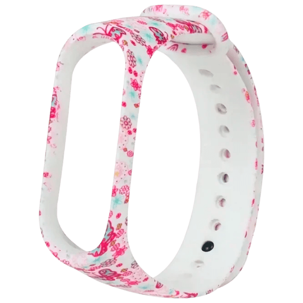 Ремень Xiaomi Mi Band 3 Butterfly Белый Rose Силикон, photo 1