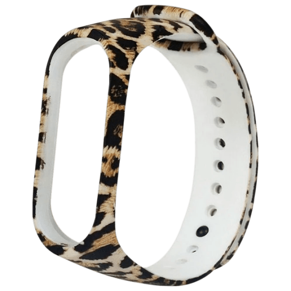 Ремень Xiaomi Mi Band 3 Leopard Черный Разноцветный Силикон, photo 1