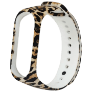 Ремень Xiaomi Mi Band 3 Leopard Черный Разноцветный Силикон,