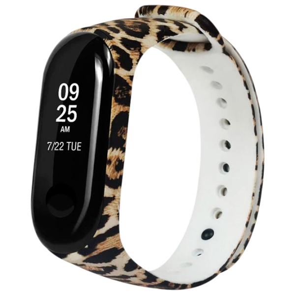 Ремень Xiaomi Mi Band 3 Leopard Черный Разноцветный Силикон, photo 2