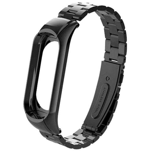 Ремень Xiaomi Mi Band 3 Stainless Черный Cталь, photo 1
