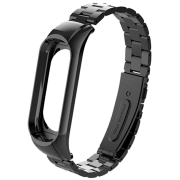 Ремень Xiaomi Mi Band 3 Stainless Черный Cталь,