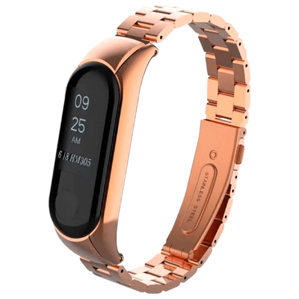 Ремень Xiaomi Mi Band 3 Stainless Rose Золотой Cталь, photo 1