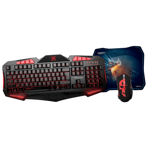 Set Qumo Axe Strike Black Gaming, Cu fir photo 1