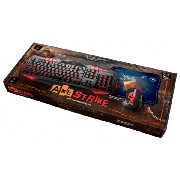 Set Qumo Axe Strike Black Gaming, Cu fir photo 17