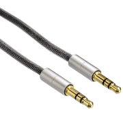 Аудио кабель Hama AluLine 3.5 mm/ 3.5 mm Серебристый 