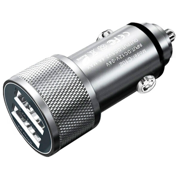 Încărcător auto Vkworld C102 (24 W) Silver 2.4 A / Silver photo 2