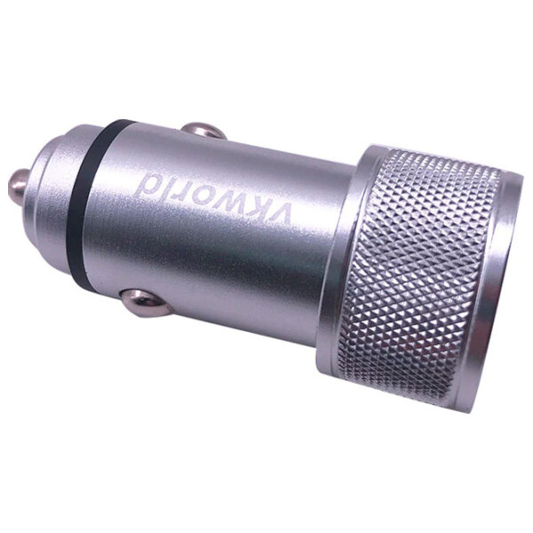 Încărcător auto Vkworld C102 (24 W) Silver 2.4 A / Silver photo 4