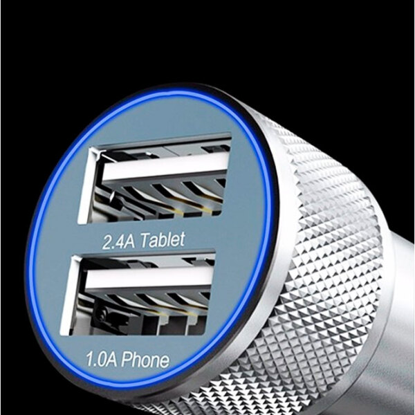 Încărcător auto Vkworld C102 (24 W) Silver 2.4 A / Silver photo 5