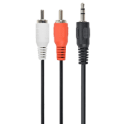 Cablu audio Gembird CCA-458 3.5 mm/ 2 RCA Black 
