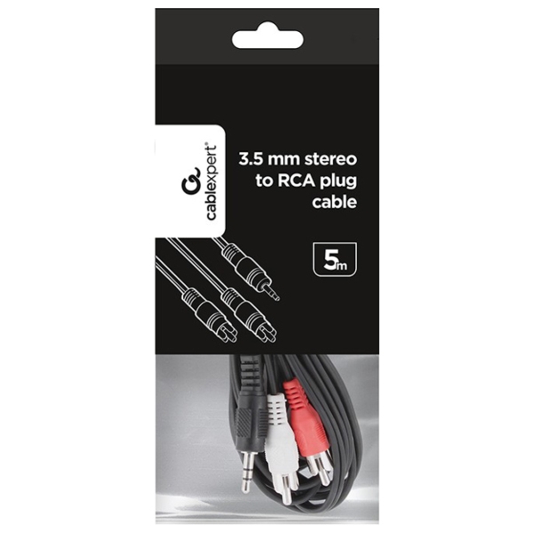 Cablu audio Gembird CCA-458 3.5 mm/ 2 RCA Black  photo 5