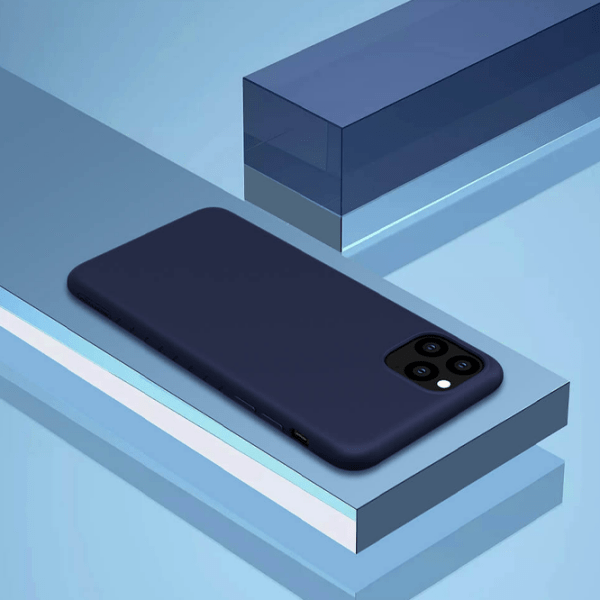 Husă pentru smartphone Apple iPhone 11 Pro Max (Rubber Wrapped) Blue Nillkin, TPU, Back photo 4