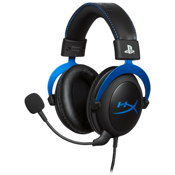 Casti Gaming HyperX Cloud PS4 (HX-HSCLS), Black Blue  photo 1