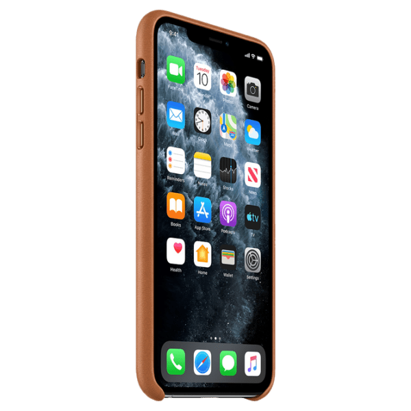 Husă pentru smartphone Apple iPhone 11 Pro Max (MX0D2ZM/ A) Brown Apple, Piele, Back photo 2