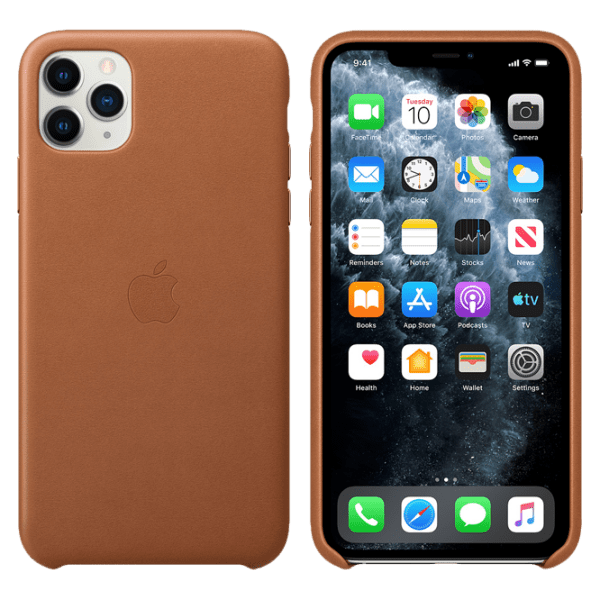 Husă pentru smartphone Apple iPhone 11 Pro Max (MX0D2ZM/ A) Brown Apple, Piele, Back photo 3